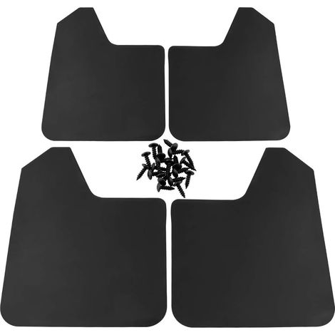 Adecuado para juego de guardabarros base universal Guardabarros negros para coches con accesorios para camiones, coches, SUV y furgonetas (1/2)