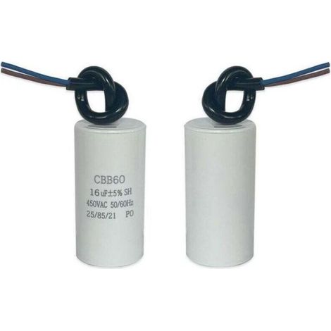 Condensateur De Démarrage CBB60 - 16 µF - 50 60 Hz - Pour Moteur Ventilateur Et Pompe - 1 Pièce (1/4)
