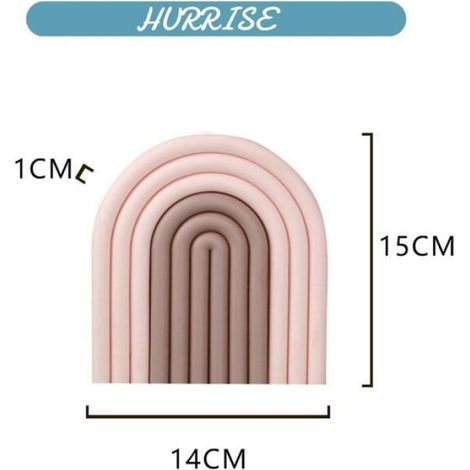 Sonew Napperon Sous-verre Arc-en-ciel Gris-vert Tapis De Pot En Silicone Tapis De Table à deco pack Gris Vert Dégradé Rose (1/2)