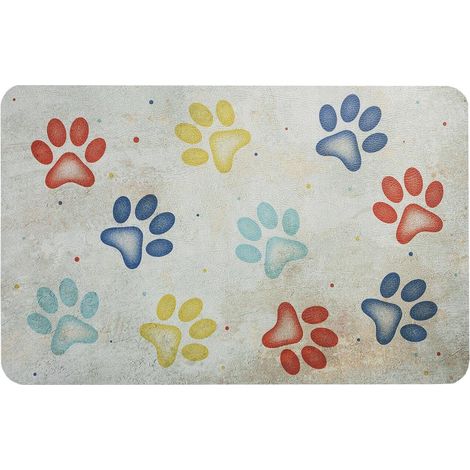 Tappeto Sottociotola Tovaglietta Pvc Impermeabile Antisfilo Antiscivolo Tappetino Cane Gatto Dis.A - 50x70 cm