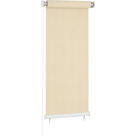 vidaXL Store roulant d'extérieur couleur crème 65 (l) x 140 (H) cm HDPE (1/5)