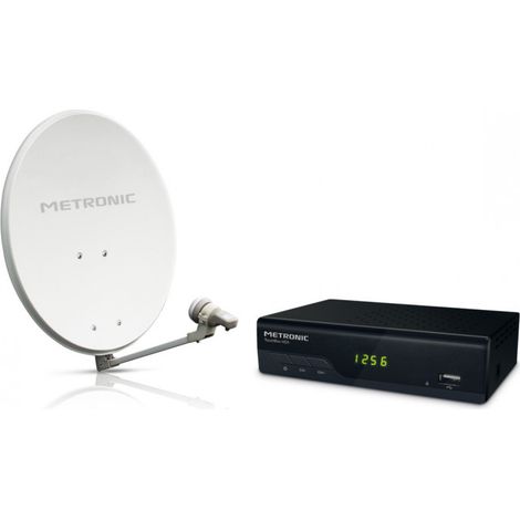 Parabole Calysta acier diamètre 80 cm + Touchbox - blanche