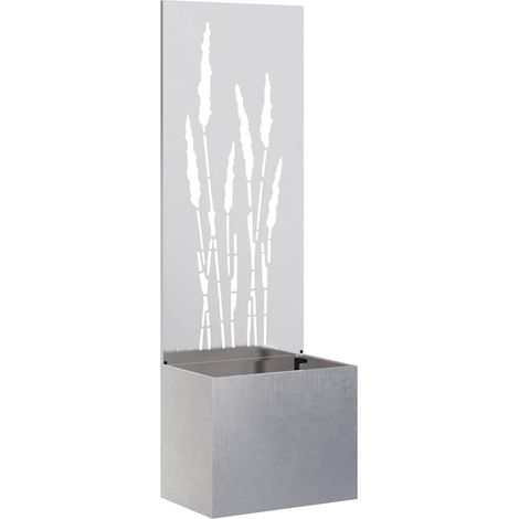 Écran de confidentialité de jardin Fretwork Argent 50 x 140 cm vidaXL