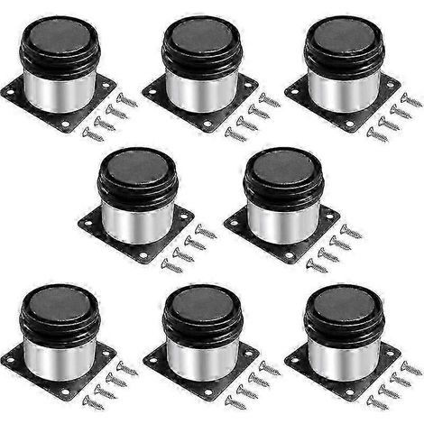 Pieds de meubles réglables en acier inoxydable, 0-15 mm, 8 pieds, 5 cm de hauteur, compatibles avec les canapés, les tables et les armoires. (1/5)