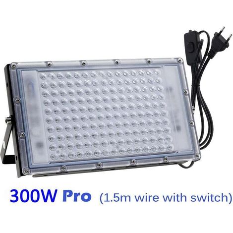 300-W-UV-LED-Projektor, Schwarzlicht, IP65 wasserdicht, Ultraviolett-LED-Lampe, Effektbeleuchtung für Aquarien, Partys, fluoreszierende Malerei, fluoreszierende Poster, Leuchtreklamen, Bars und Feste
