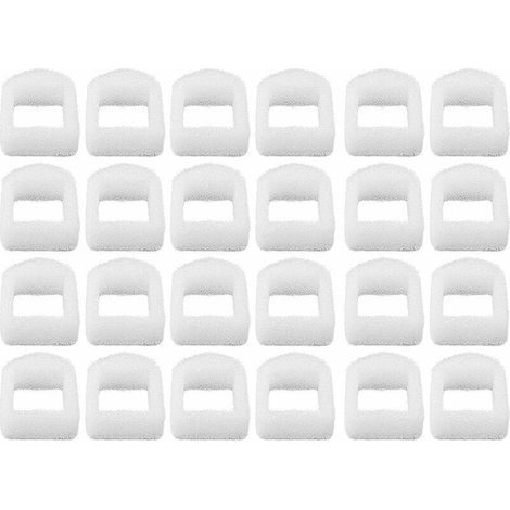 24 Pieces Filter of Replacement in Foam for Fountain to Cats and Dogs, Pre-Filter in Foam for Fountain dAnimaux Compatible with Drinkwell, Fountains in Ceramic and in stainless steel 360-Fei (1/5)
