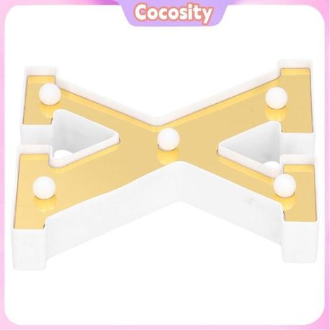 Cocosity Lampe LED Lampe XShaped Signe Lumineux Unique De L’alphabet Anglais Pour La Décoration luminaire lampe (1/5)