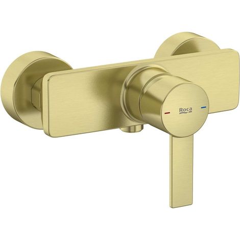 Grifo exterior para ducha - TARGA - Roca Acabado: Oro cepillado (1/2)