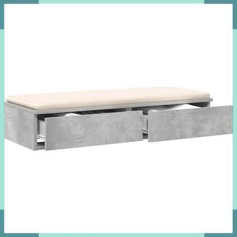 866966 Tiroirs de lit Gris béton 75 x 36,5 x 16,5 cm Bois d'ingénierie (1/5)