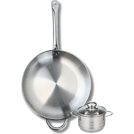 Ensemble de 1 Poêle de cuisson 32 cm et 1 faitout 12 cm Elo Profi Brillant (1/5)