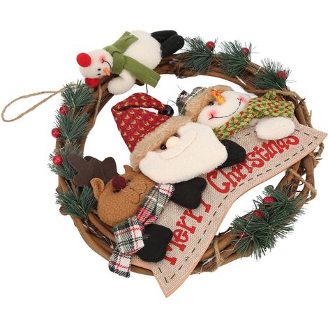 Weihnachtskränze für den Außenbereich, umweltfreundlich, ungiftig, harmlos, exquisites Aussehen (1/5)