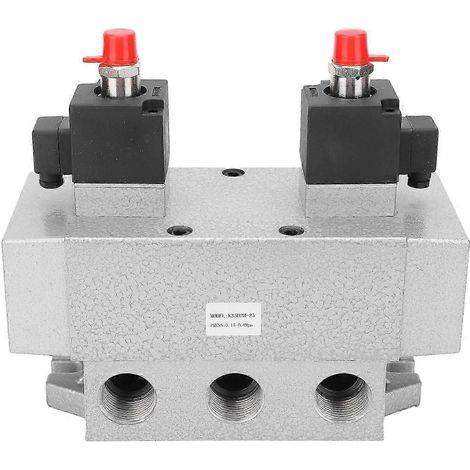 Électrovanne 3 positions 5 voies à double commande électrique, structure à colonne coulissante G3/4 po K35D2H-20AC2 (1/4)