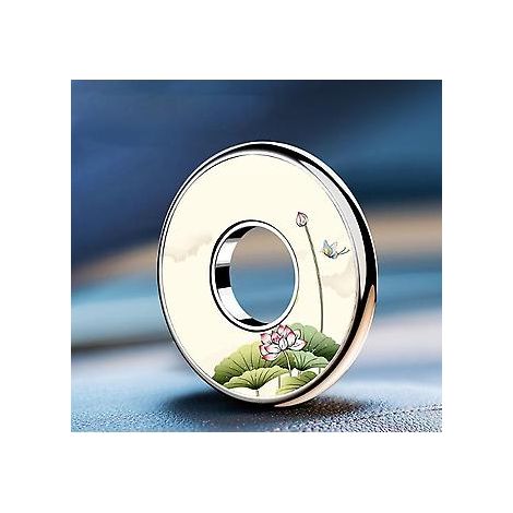 Weiße magnetische Auto-Handyhalterung aus Metall