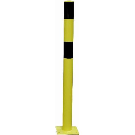 Poste de protección 90x1200mm Amarillo/Negro METALWORKS