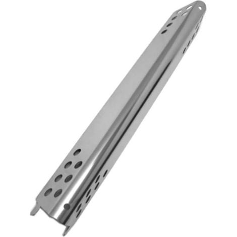 Lot de 2 plaques chauffantes en acier inoxydable pour barbecues à 2 brûleurs, 39,6 x 10,2 cm pour tentes de chaleur de rechange avec répartition uniforme, protection de barbecue résistante à la (1/5)