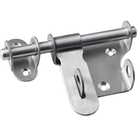 Serrure de porte coulissante en 2 pièces, serrure en acier inoxydable épaissie et durable (1/3)
