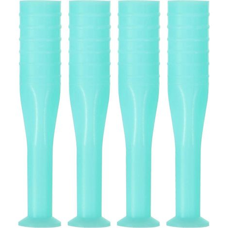 4 pièces Embout ventouse pour lentilles de contact, sans flacon, pour voyage et usage domestique (-Green (1/4)
