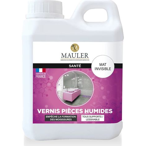 Vernis pièces humides - mat invisible - 1L (1/2)
