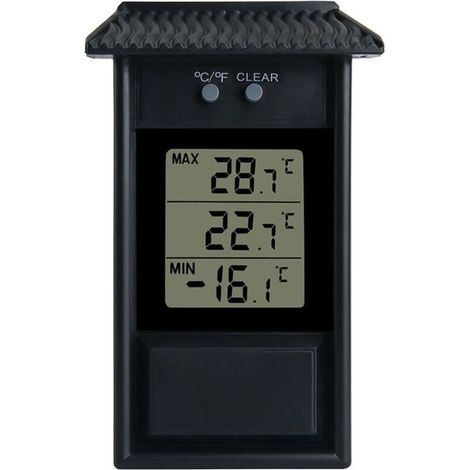 GDHZS-Thermomètre Environnemental avec Mémoire - Affichage Max/Min - Pour Jardin et Extérieur - Usage Domestique (1/4)