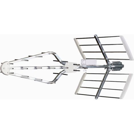 Antenne - Elap - SNIPER - Amplificateur 42 dB - Trinappe large bande - Réception TV (1/2)