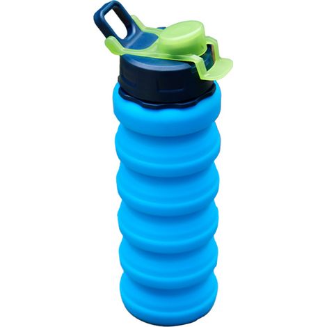 Tasse à café pliable – Bouteille d'eau pliable en silicone, tasse à boire en silicone pour Stade d'avion Cour d'été en Plein air Jardin Parc Camping Pique-Nique randonnée , Bleu (1/5)