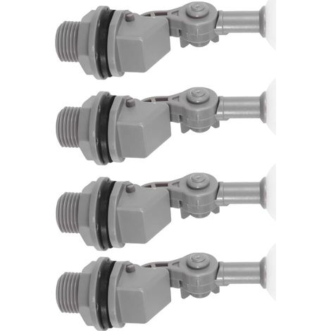 Lot de 4 Vannes à Flotteur Dn15 20Mm Robinet à Boisseau Sphérique Réglable Contrôle Précis du Niveau d'Eau pour Humidificateur Réservoirs et Équipements Hydrauliques (1/5)