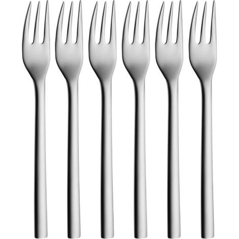 Set 6 Fourchettes à Gâteau Nuova Wmf Design élégant, Acier Inoxydable Cromargan® Durable. - Wmf
