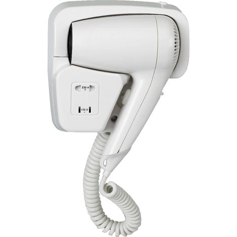 Moel Phon 1200w con attacco a muro e presa Rasoio Bianco (1/2)