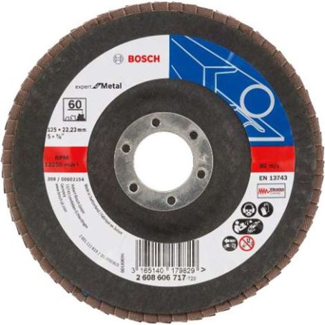 BOSCH 2608606717 PLATEAU À LAMELLES Ø 125 MM GRAIN 60 (1/2)