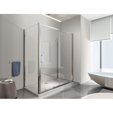 NALA Box Cabina Doccia 3 Lati 2 Fissi E Uno Scorrevole 67,5-70x95-100x67,5-70