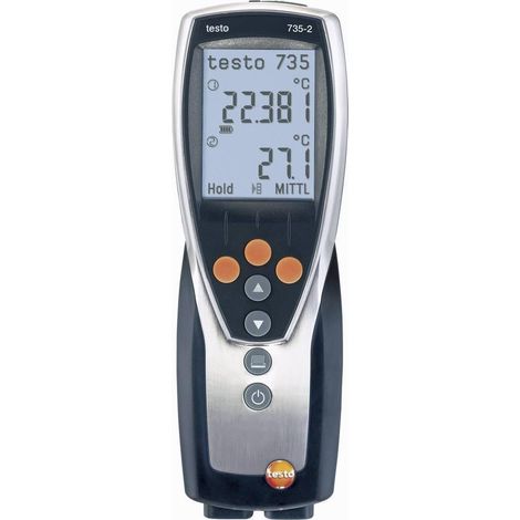 Testo 735-2 termómetro profesional negro preciso