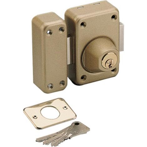 Verrou à cylindre double de sûreté V 136 S entrouvrants pêne de 110 mm type 7643 - ASSA ABLOY FRANCE VACHETTE