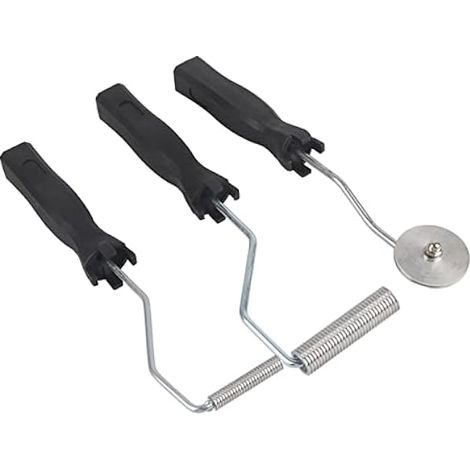 Rouleau Débulleur Fibre de Verre Aluminium 3 Pièces, Lot de 3 (1/5)