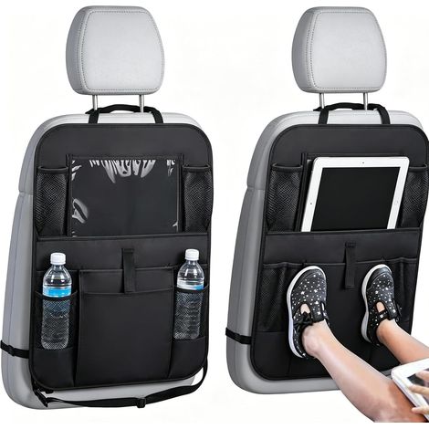 Children's Car Back Protector, Car Rear Seat Protectors, Seat Back Protectors, Anti-Kick and Dirt-Resistant Front Car Seats (B) (1/5)