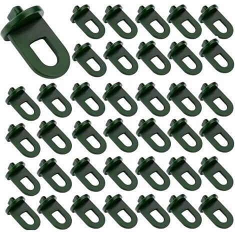 50 Pcs Greenhouse Hook Plastic, accessoires de serre accessoires de serre pour panier suspendu pot jardin extérieur plantes suspendues filet d’isolation plastique ombrage (1/5)