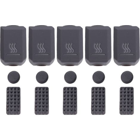 Kit de 5 pièces de rechange pour imprimante 3D SanPmaker U1 : étui en silicone pour hotend, brosse pour buse, tapis anti-éclaboussures et accessoires de protection et d'entretien (1/5)