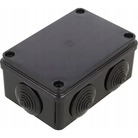Boîte De Jonction étanche S-box 106c - Noire - 100 X 100 X 50 Mm - Protection Contre L'eau (1/5)