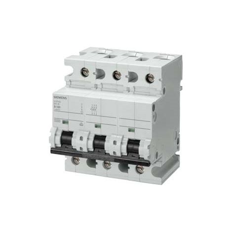 Interruttore Automatico Miniaturizzato 400 V 10 Ka, 3 Poli, C, 100 A, P=70 Mm