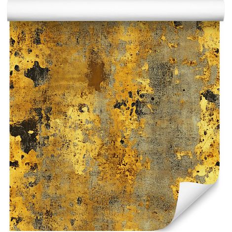 Carta da parati color oro anticato, oro, ocra e giallo per soggiorno e camera da letto 50x1000 (1/5)