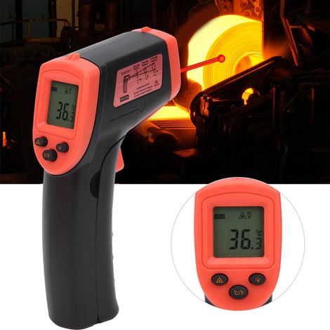 HW600 Berührungsloses Infrarot-Thermometer (Rot) (1/5)
