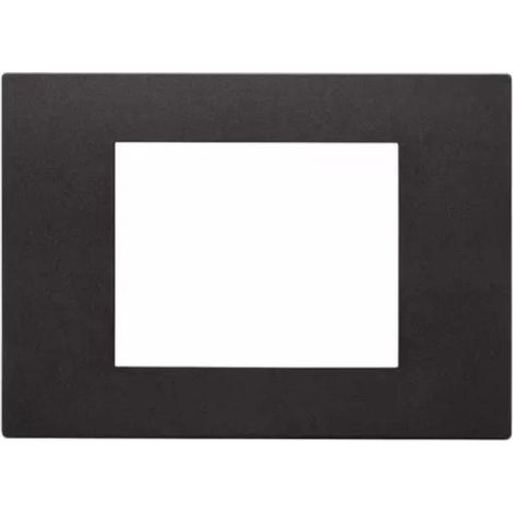 VIMAR 30653.02 - Placca 3M - Nero - Linea (1/3)