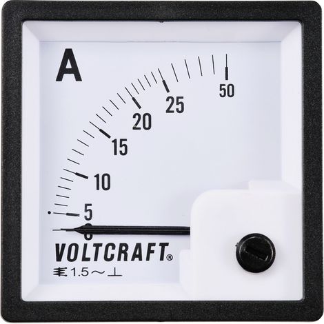VOLTCRAFT AM-72X72/25A AM-72X72/25A Analog-Einbaumessgerät AM-72X72/25A 25 A Dreheisen