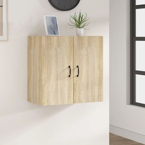 Armoire murale, Meuble Haut, Armoire Etagère de rangement Chêne sonoma 60x31x60 cm Bois d'ingénierie HYB38989 (1/5)