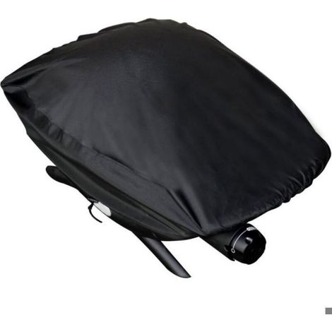 Housse Pour Barbecue - Compatible Avec Grill À Gaz Baby Q Q100 Q120 Q1000 - Protection Antipluie Anti-poussière Coupe-vent - Noir - 1 Pièce (1/5)