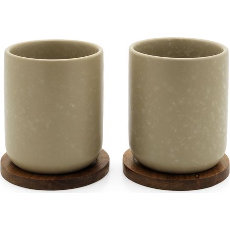 Bredemeijer Teebecher Umea 200ml beige mit Untersetzer 142025 (1/3)