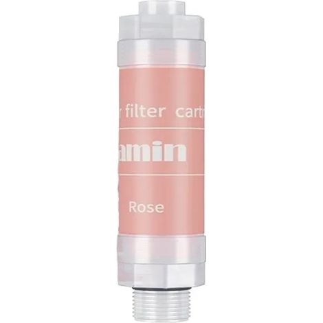 Pommeau de douche (Rose) Lavande avec filtre à eau, déchloration et vitamine C, parfumé, anti-calcaire et impuretés (1/5)
