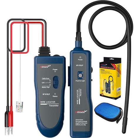 NF-816LP Cable Locator, Wire Detector, Tracer for Electric Cables, Network, Rechargeable, Lamp (1/5)