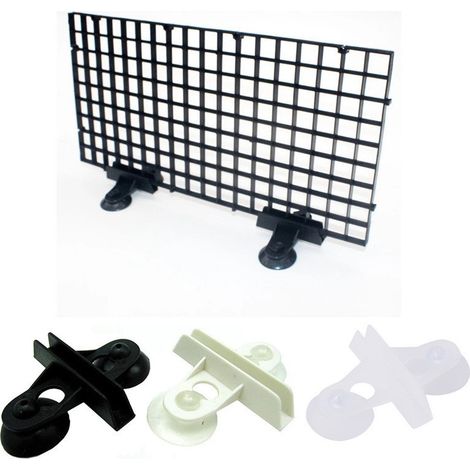 Aquarium-Gitter, Kunststoff-Aquarium-Trennwand, Aquarium-Trennwände, 4 Stück Aquarium-Trennwand für Aquarien, mit 8 Saugnapf-Clips, um verschiedene Fische vor Kämpfen zu schützen (1/3)