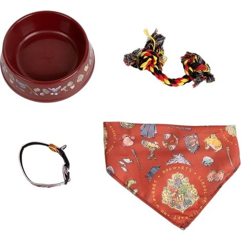 Set regalo di benvenuto per cani Harry Potter Rosso Scuro 21,0 x 21,0 x 8,8 cm Cane 4 Pezzi (1/5)