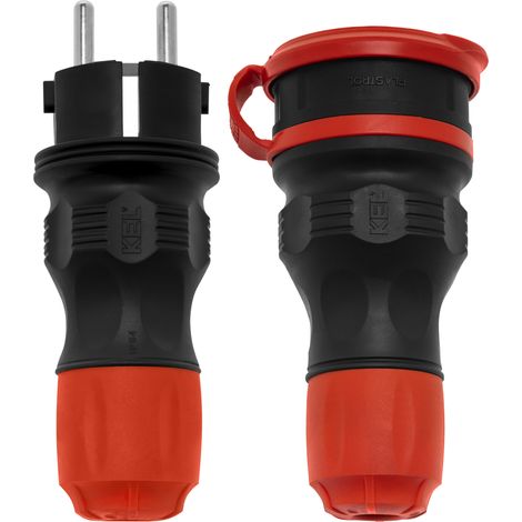 Extremes Anschlussset, WT5-Stecker plus GN54-Buchse, hermetisch IP54 (1/5)